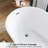 66.9" X 31.5" Freestanding Soaking Acrylic Bathtub