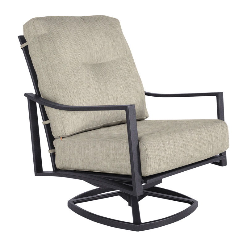 Avana Outdoor Rocker Chair, Graphite, Harris Stone