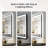 Hyosvany Matte Black Matel Framed LED Vanity Mirror with Front-lit and Back-lit, Memory Function, 3 Color Temperatures, Dimmable Light & Anti-fog Tempered Glass Mirror-285721191