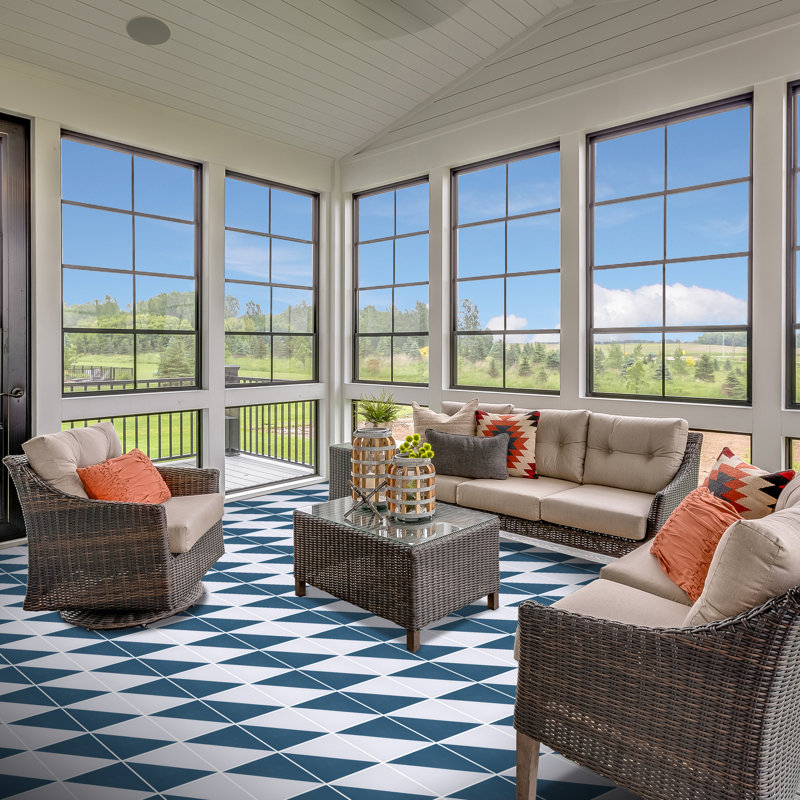 Ocean 8" X 8" Cement Wall & Floor Tile