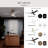 Velto 60" 3-Blade Indoor Matte Black Smart Ceiling Fan with LED Light and Wall Control Powered by Bond Home App-127174481