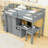 Wooden Loft Bed With Built-In-Desk And Stairs-52340985-52340984