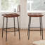 Camryn Upholstered Counter Stool with Metal Frame-1334745542