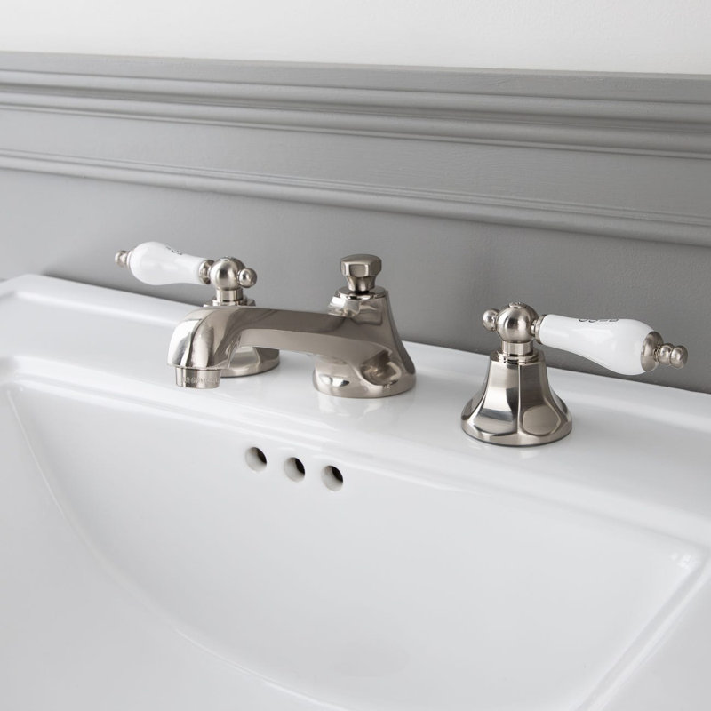 Widespread 2-handle Bathroom Faucet, Brushed Nickel