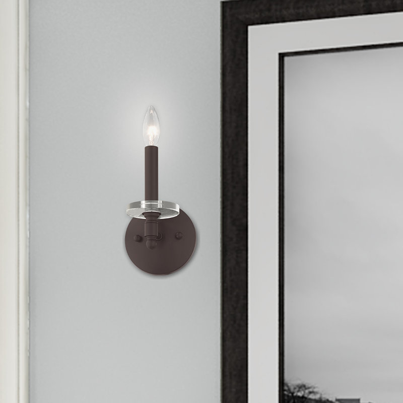 Christofer Candle Wall Light, Bronze