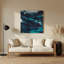 «Abstract Landscape 21», art mural gris en métal-830327443