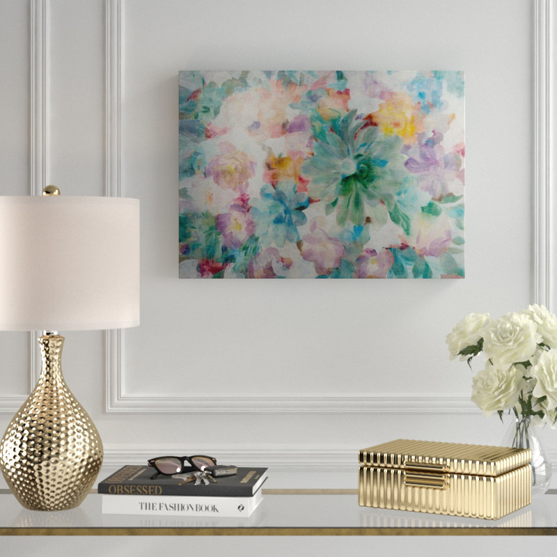 « succulent fleurs crop »-impression, Toile tendue, H 22 po x l 32 po x P 2 po