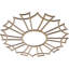 Médaillon de plafond en bois d'aulne 22 po x 7 3/4 po x P 3/8 po Augustus-63412101-63412103