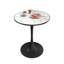 Table de bar à piédestal ronde en pierre de bistro frittée, table bistro de loisirs pour bar, 30 po-916633676