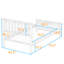 Lit plateforme simple en bois avec tête de lit-1524577440
