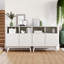 80cm RectangularSideboard, Modern Ribbed Storage Cabinet-1353864434
