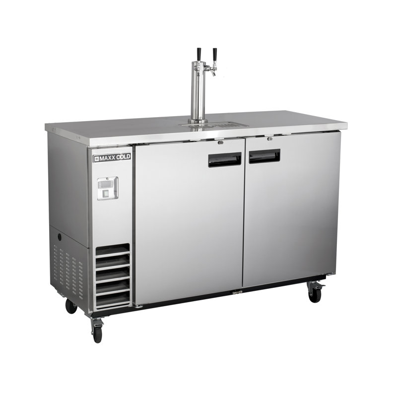 Maxx Cold 48" Beer Tower / Dispenser (297L) with Stainless Steel Top, Stainless Steel