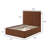 Queen Bed Frame (Walnut)