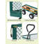 Chariot de jardin en acier de 181 kg (400 lb) – Côtés amovibles, pneus de 25 cm (10 po), vert