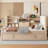 Twin Size Upholstered Daybed With Trundle-1179887838