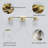 3 - Light 22.6W" LED Dimmable Gold Iron 3000K/4000K/5000K 3CCT ETL Certificated Vanity Light With Patterned Glass-1771792619