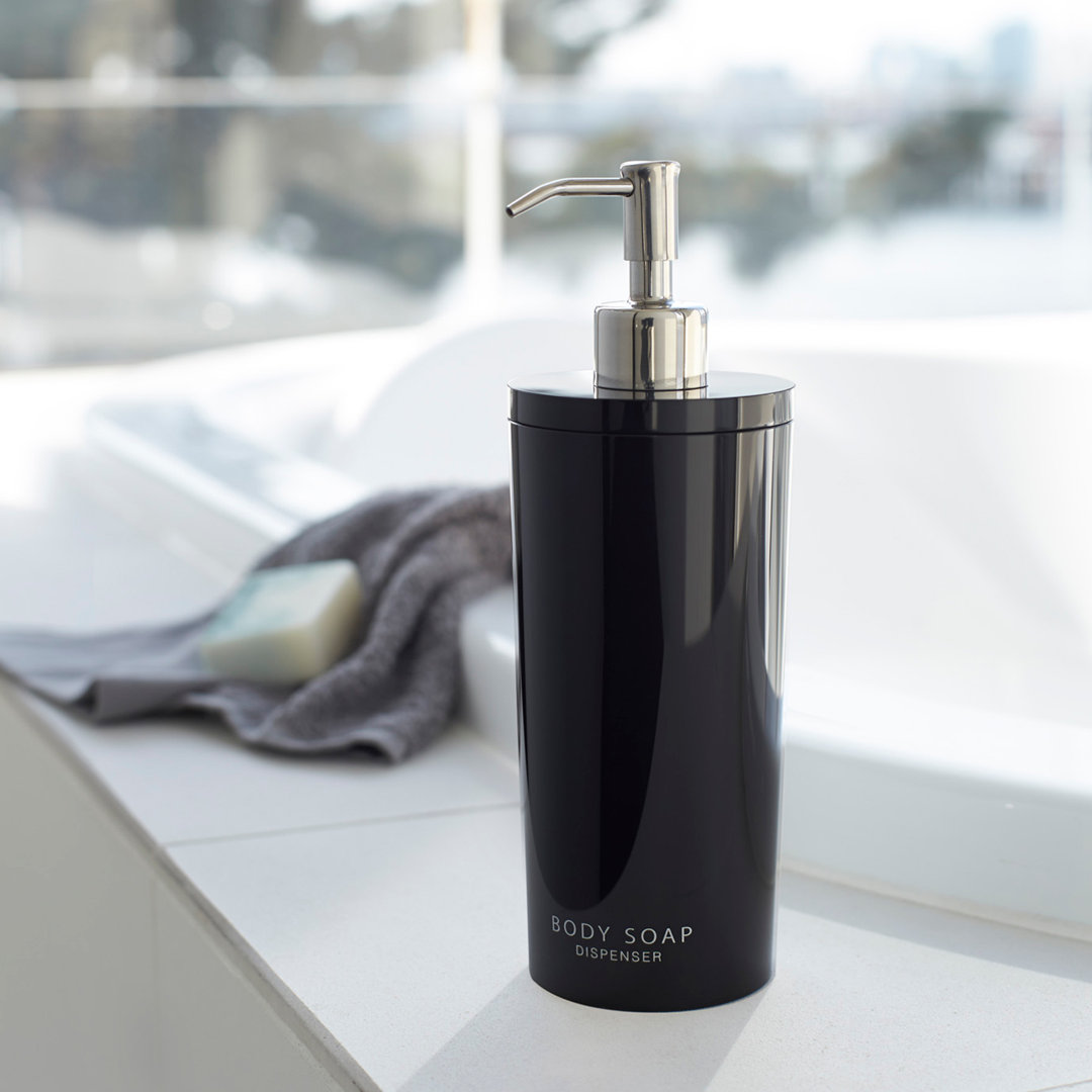 Yamazaki Home Body Soap Dispenser, Contemporary Bottle Pump For Shower, 16.9 fluid oz. Yamazaki Home 