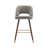 Loganville Velvet Upholstered Bar Stool with Rubberwood Legs-1834192567