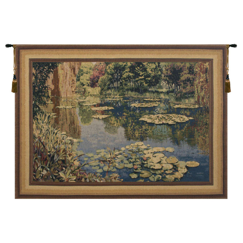 Loom Woven Cotton Blend Wall Hanging, 33" H x 43" W x 0.15" D