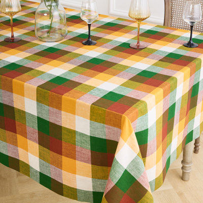 Buffalo Check - 100% Pure Linen Tablecloth