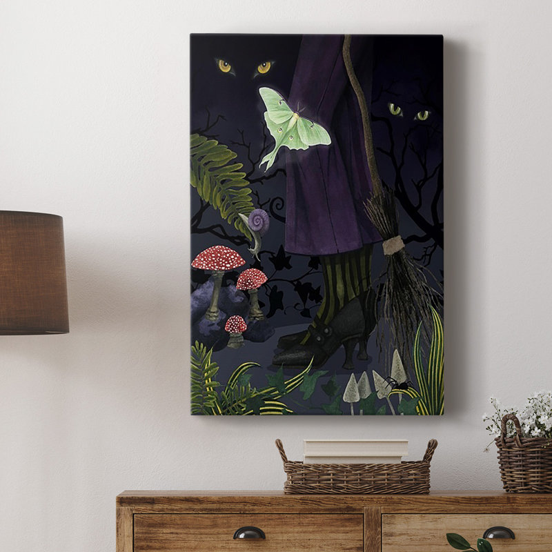 Forêt sacrée II sur toile, H 36 po x l 24 po x P 1 po