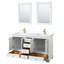 Ensemble de meuble-lavabo double 60 "avec miroir Deborah-23113239-80205308