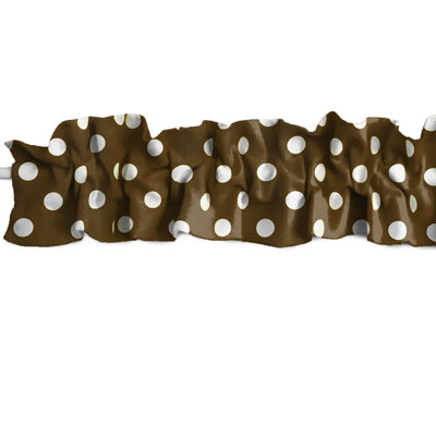 Cantonnière sur mesure en mélange de coton à pois