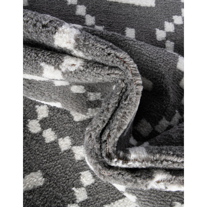Ivy Bronx Begna Nathanyl Rug Gray, Rectangle 6'1" x 9'