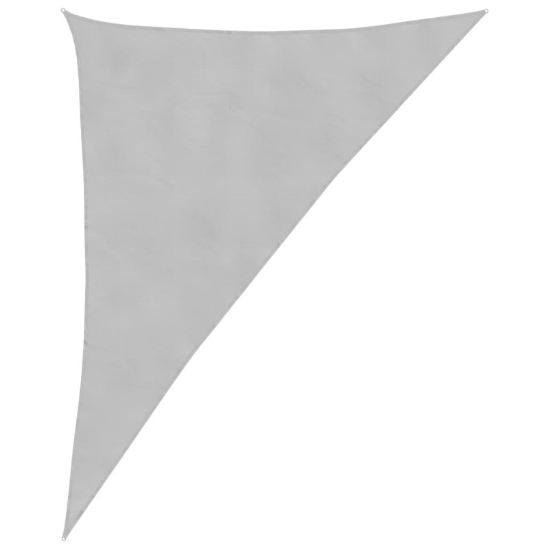 Cartaya 100% Polyester Oxford 4m x 5m x 6.4m Triangle Shade Sail, Light Grey