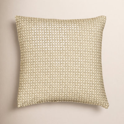 The Basket House Striped Linen Throw Pillow