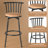 Monarrez 24" and 29" Seat Height Adjustable Counter Stool Bar Stools With Metal Frame For Kitchen Island Home Pub-955086851
