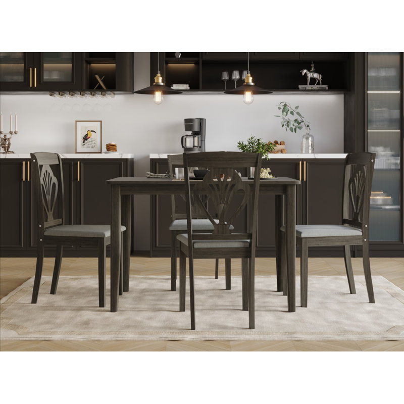 Ensemble repas pour 4 personnes Alfye, Taupe