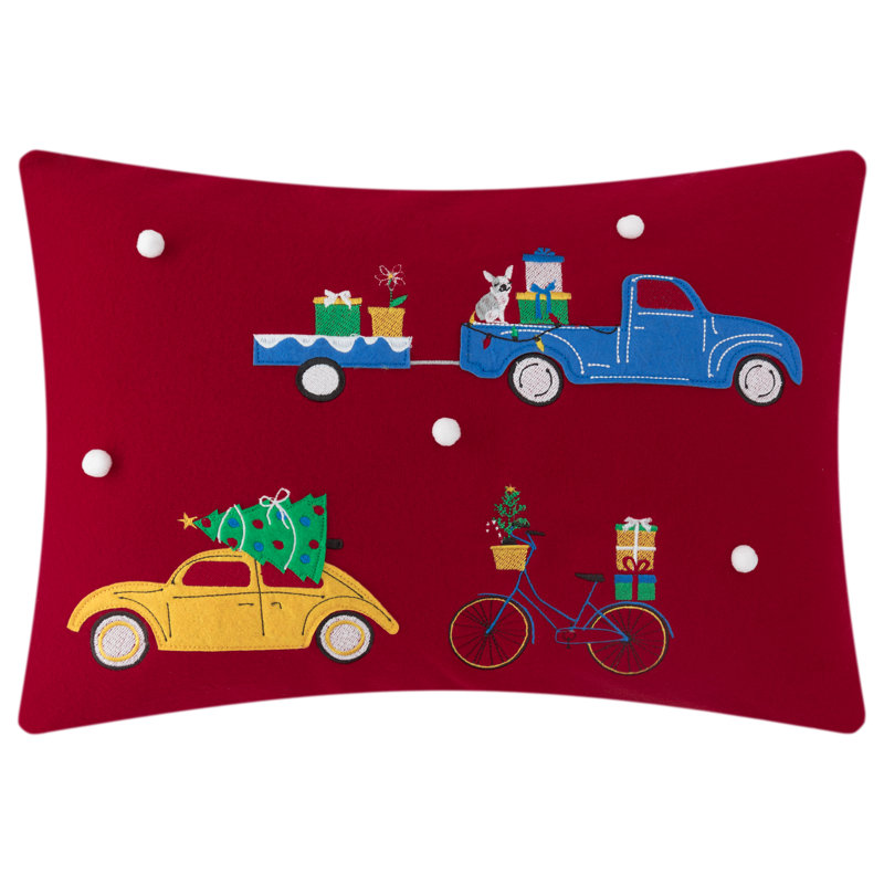 Housse de coussin décoratif de Noël 14 x 20 pouces