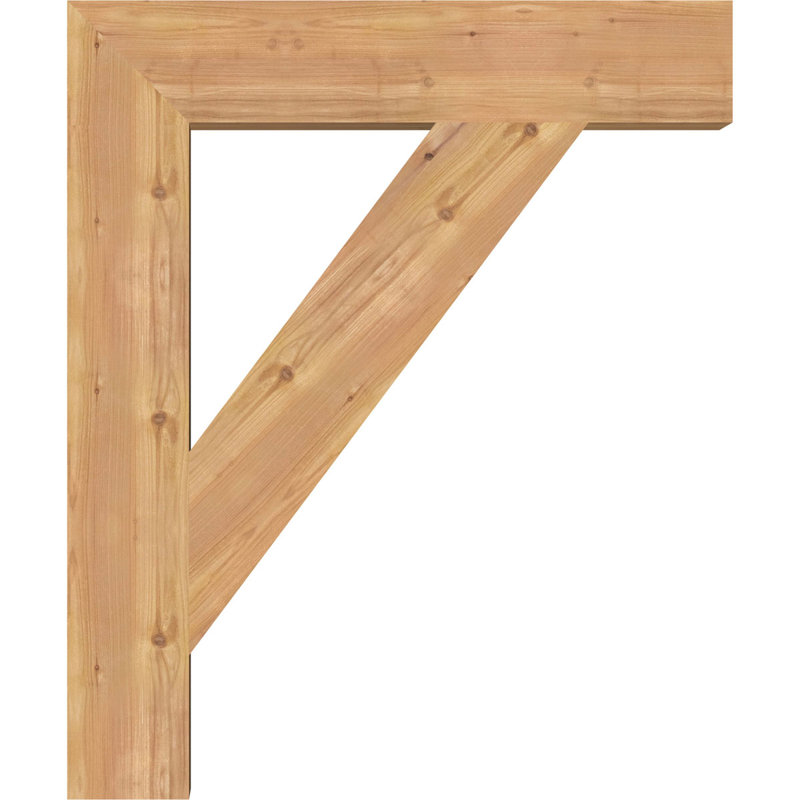 Support de bloc traditionnel, Cèdre rouge de l'Ouest (lisse), H 36 po x l 6 po x P 30 po