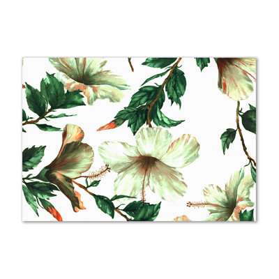 Hibiscus Flowers - Wrapped Canvas Print