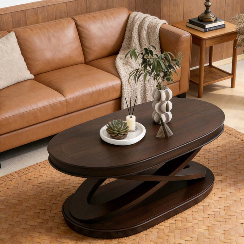 Table basse rétro, Noyer