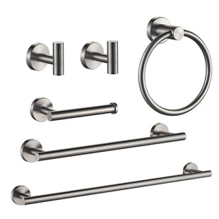 FORIOUS Bathroom Accessories Set 3-pack towel ring，towel bar