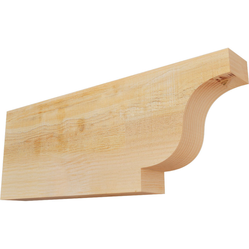 Newport Rough Sawn Rafter Tail, Douglas Fir, 12" H x 32" W x 4" D
