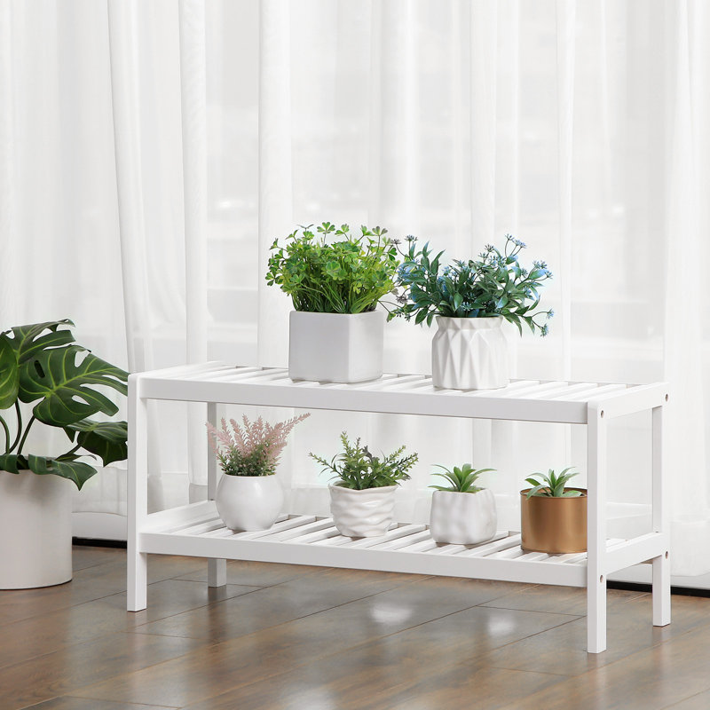 Sanibel 6 Pair Shoe Rack, White