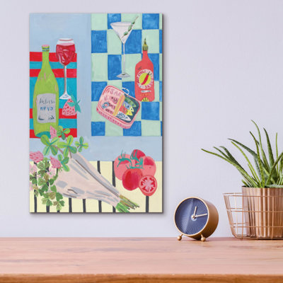  «Saucy Secrets 1» par Melissa Wang, art mural en verre, 12 po x 16 po