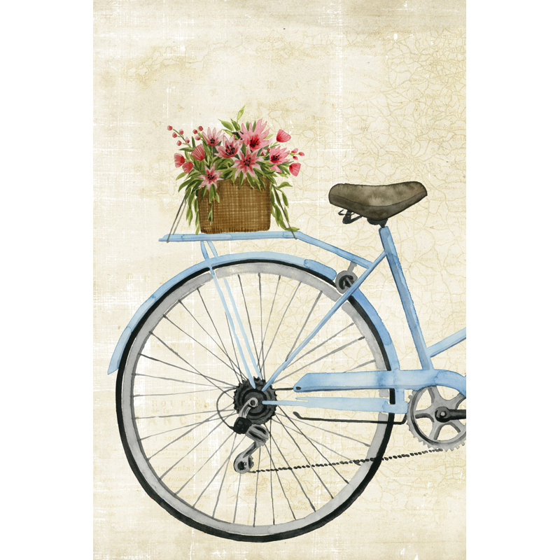 «Courier Fleur I», peinture sur toile, H 36 po x l 24 po, Toile tendue
