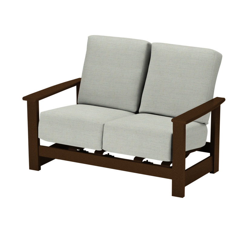 Leeward 56.5'' Wide Loveseat with Cushions, Kona, Wren