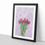 A Bunch of Pink Tulips - Picture Frame Painting Print-56739070-56739078