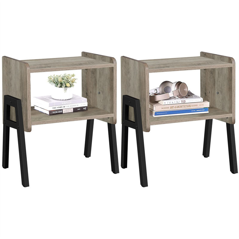 Dawnella End Table Set, Gray