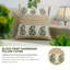 Housse de coussin à motif de blocs Housse de coussin à motif floral à motif de blocs Accessoires de maison douillets Housse de coussin à motif bohème chic pour décor de canapé (Anar). -101751286-101751287