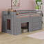 Lit mezzanine avec tiroirs et tablette-993340917