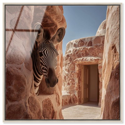 Clay Window Zebra Print by Oliver Gal