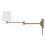 Janis Steel Plug-in Swing Arm Sconce-931916403