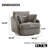 Upholstered Swivel Chair With 2 Side Pillows-213770547