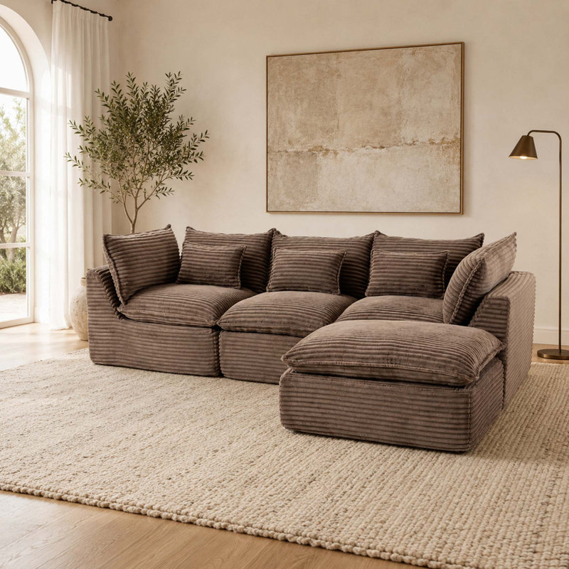 Canapé modulaire surdimensionné avec repose-pieds Cloud Couch